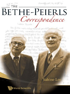 cover image of The Bethe-peierls Correspondence